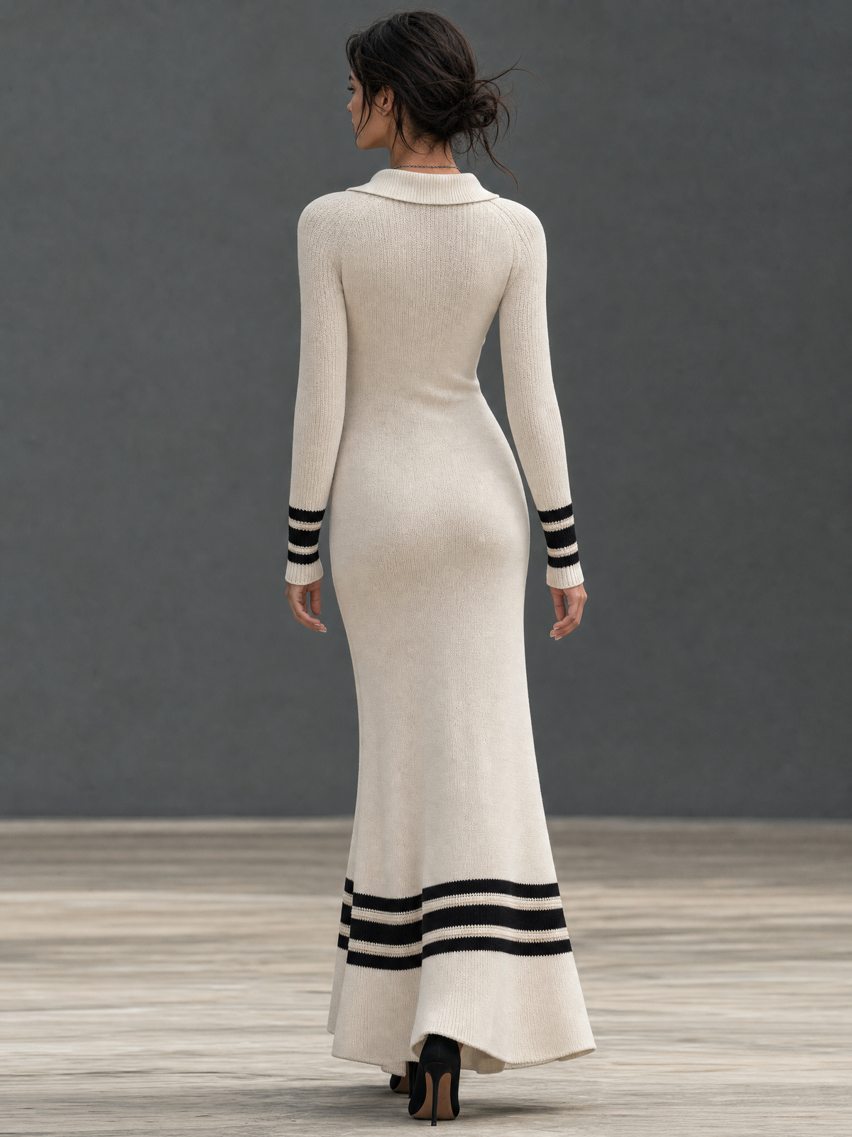 Women's Knit Striped Dress – ModClo
