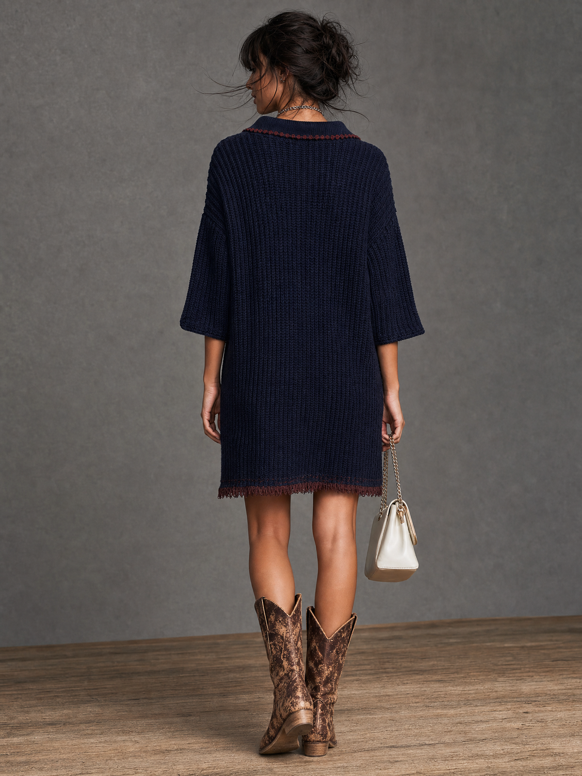 Women's Knit Retro Star Mini Dress – ModClo