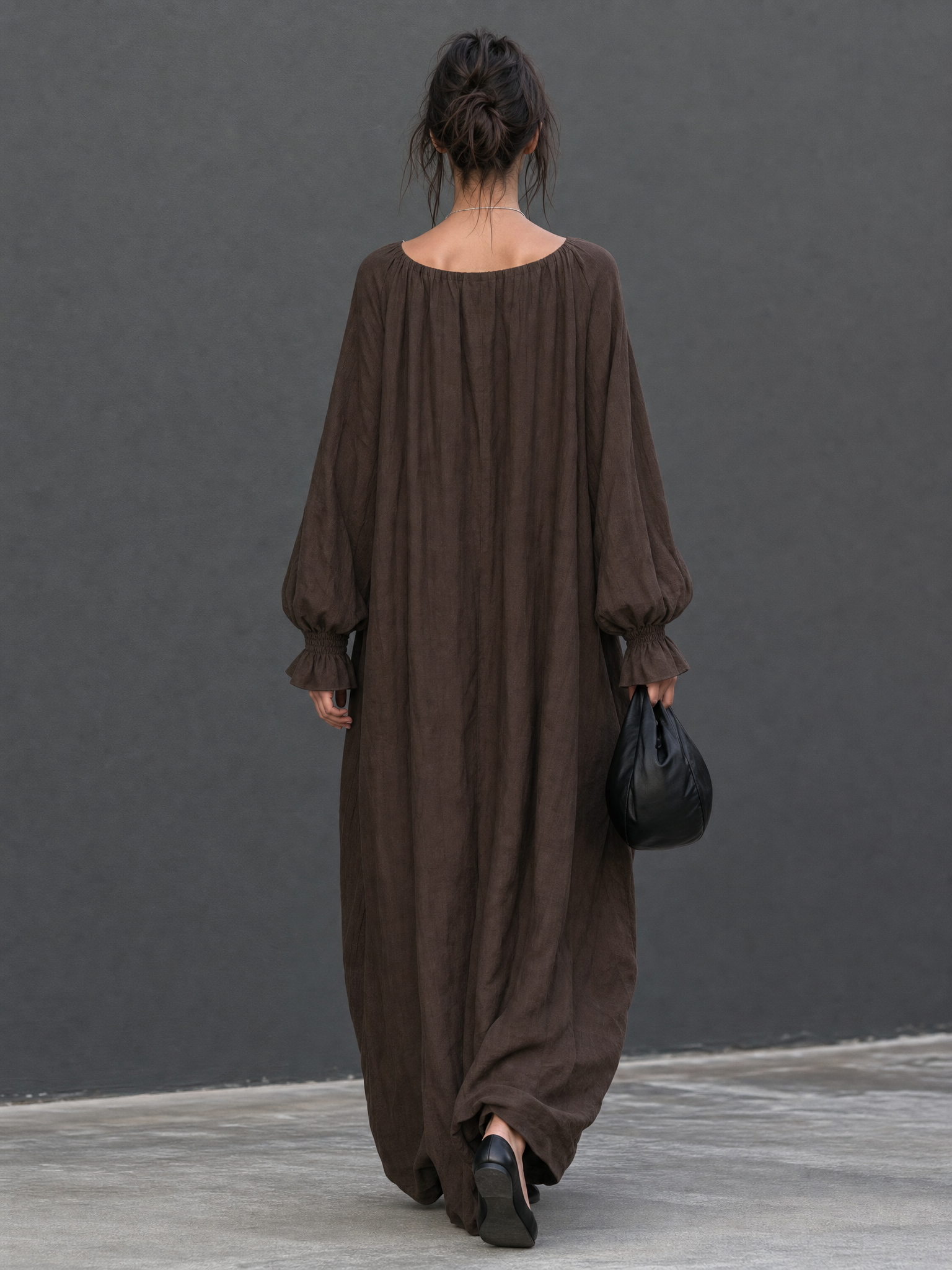 Women's Long Sleeve Long Sleeve Maxi Dress – ModClo