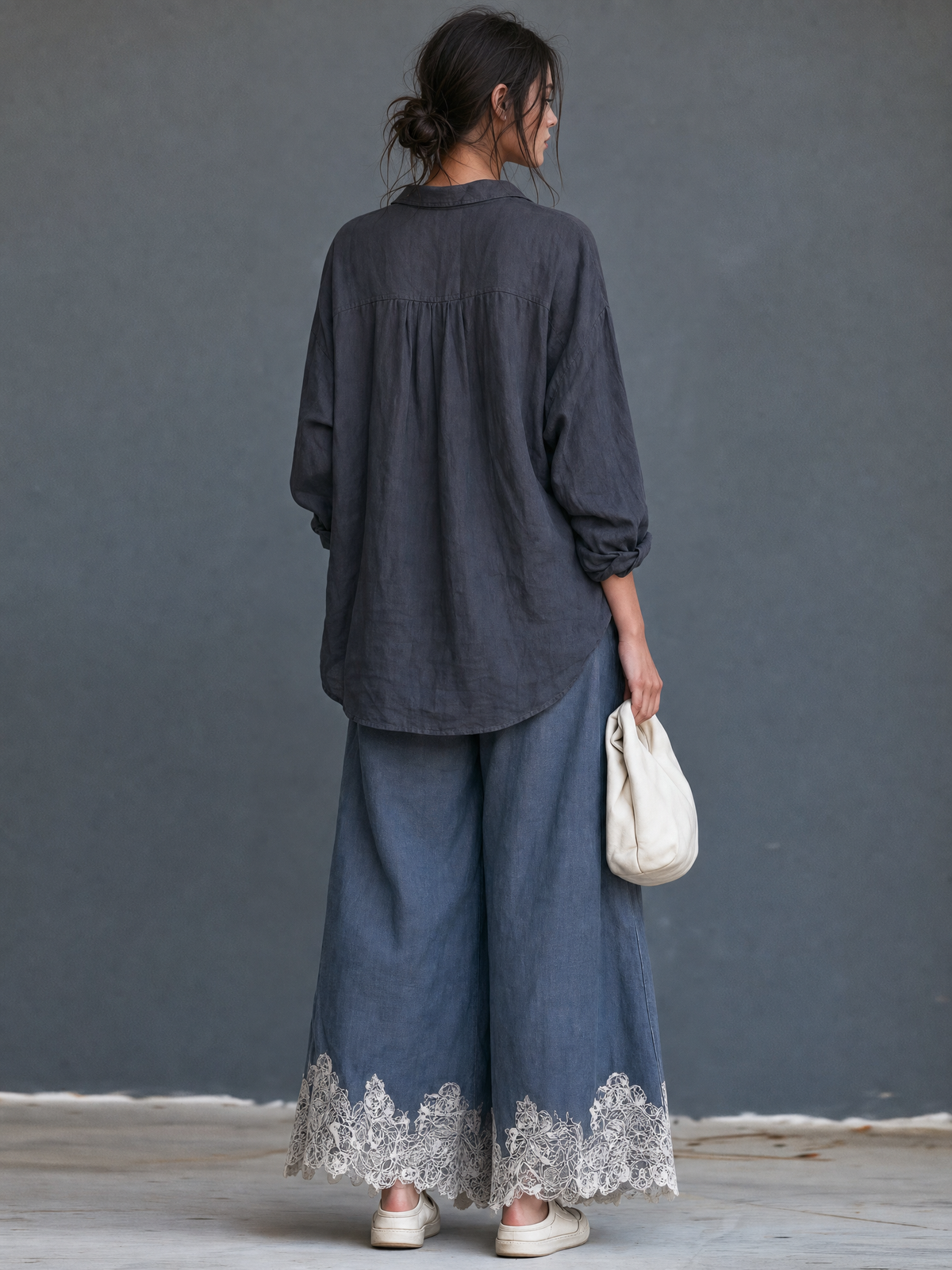 Women's Denim Vintage Trouser Set – ModClo