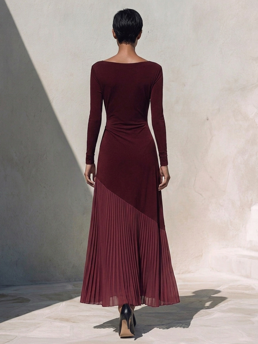 Women's Knit Off Shoulder Maxi Dress – ModClo