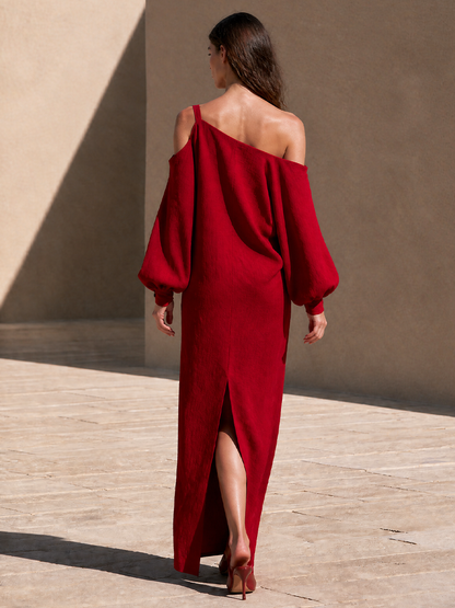 Women's Cotton Cold Shoulder Maxi Dress – ModClo