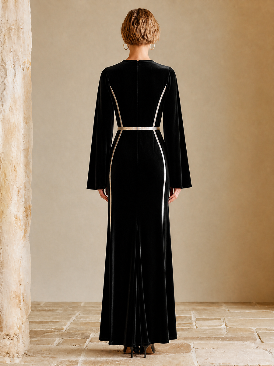 Women's Velvet Slit Dress – ModClo