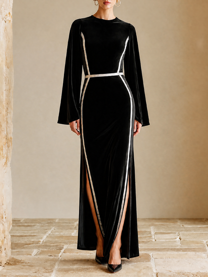 Women's Velvet Slit Dress – ModClo