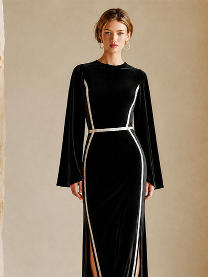 Women's Velvet Slit Dress – ModClo