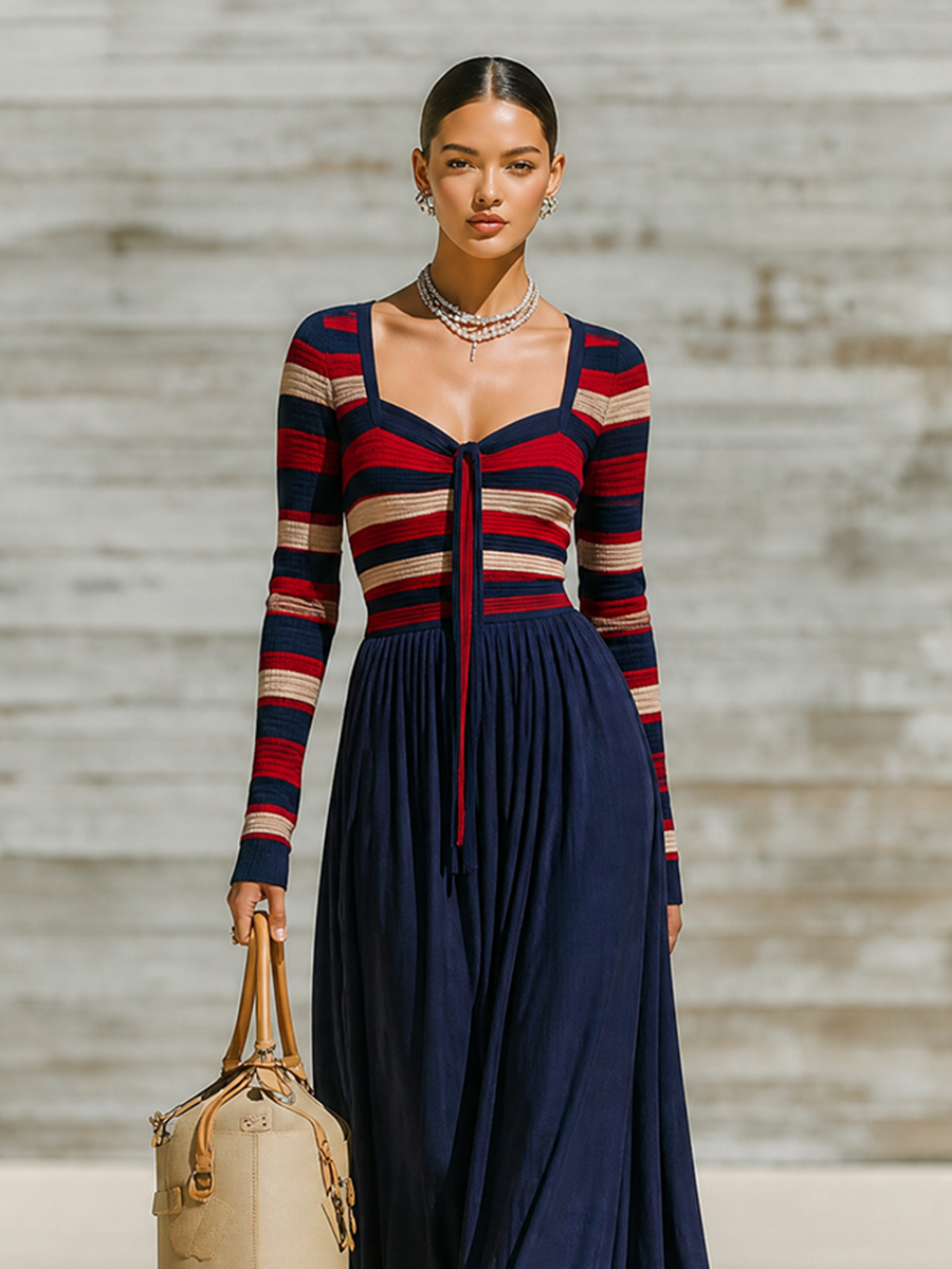 Women's Knit Sweetheart Maxi Dress – ModClo
