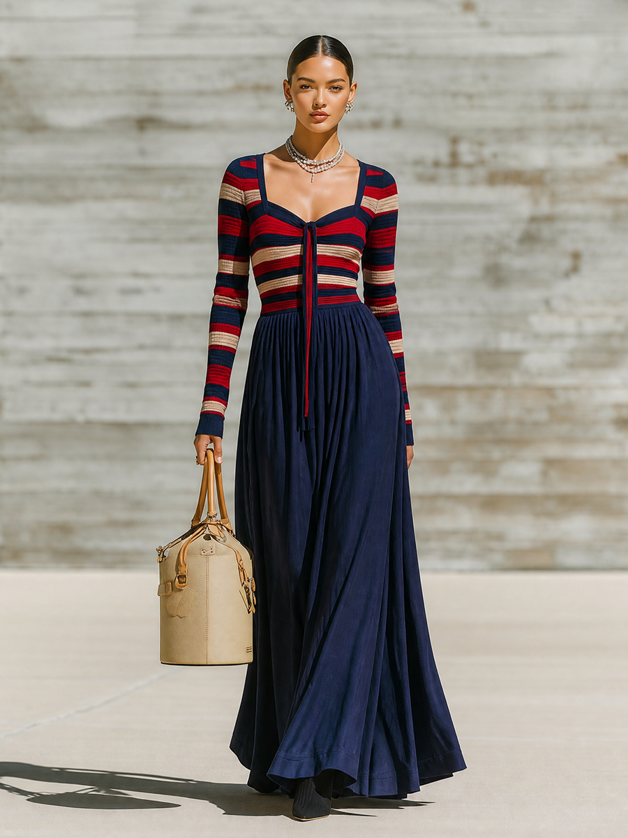 Women's Knit Sweetheart Maxi Dress – ModClo