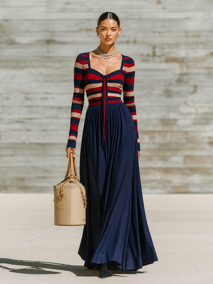 Women's Knit Sweetheart Maxi Dress – ModClo