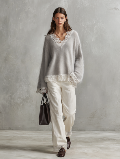 Women's White Woven Long Sleeve Two-Piece Set – ModClo