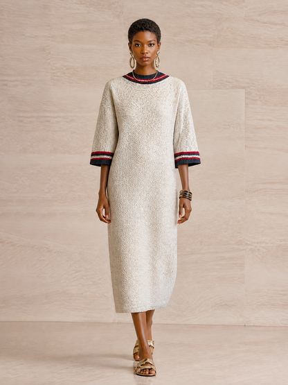 Women's Knit Striped Midi Dress – ModClo