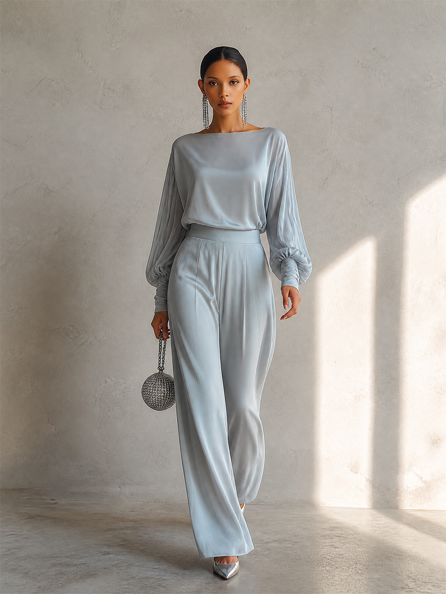 Women's Boat Neck Dropped Set – ModClo