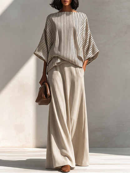 Women's Linen Striped Set – ModClo