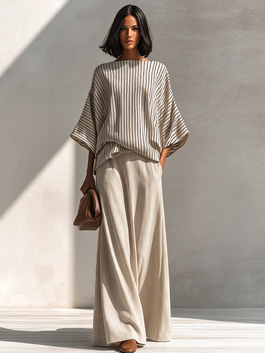 Women's Linen Striped Set – ModClo
