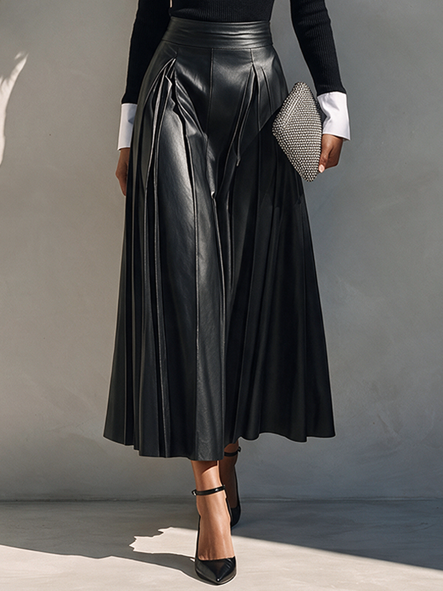 Women's Knit Faux Layer Skirt Set – ModClo