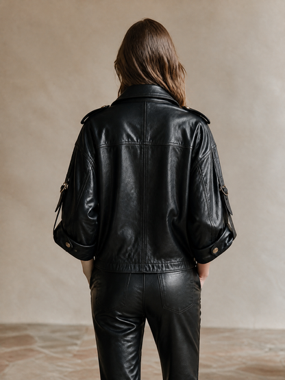 Women's Double Breasted Cropped Jacket – ModClo