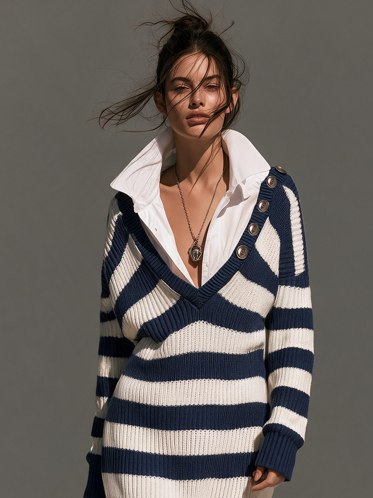 Women's Striped Vintage Sweater Dress – ModClo