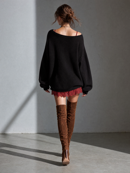 Women's Black Knit Dress – ModClo