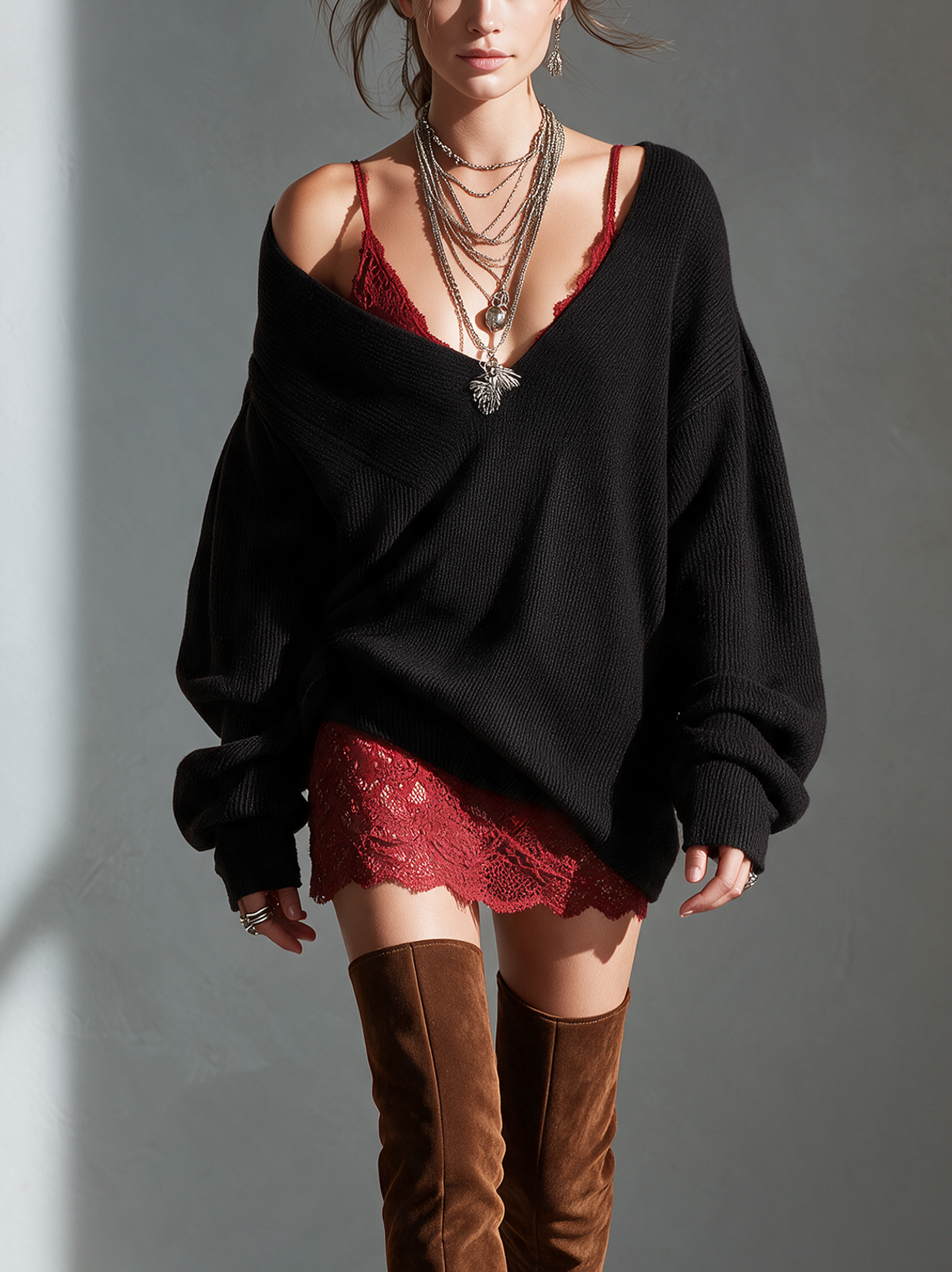 Women's Black Knit Dress – ModClo