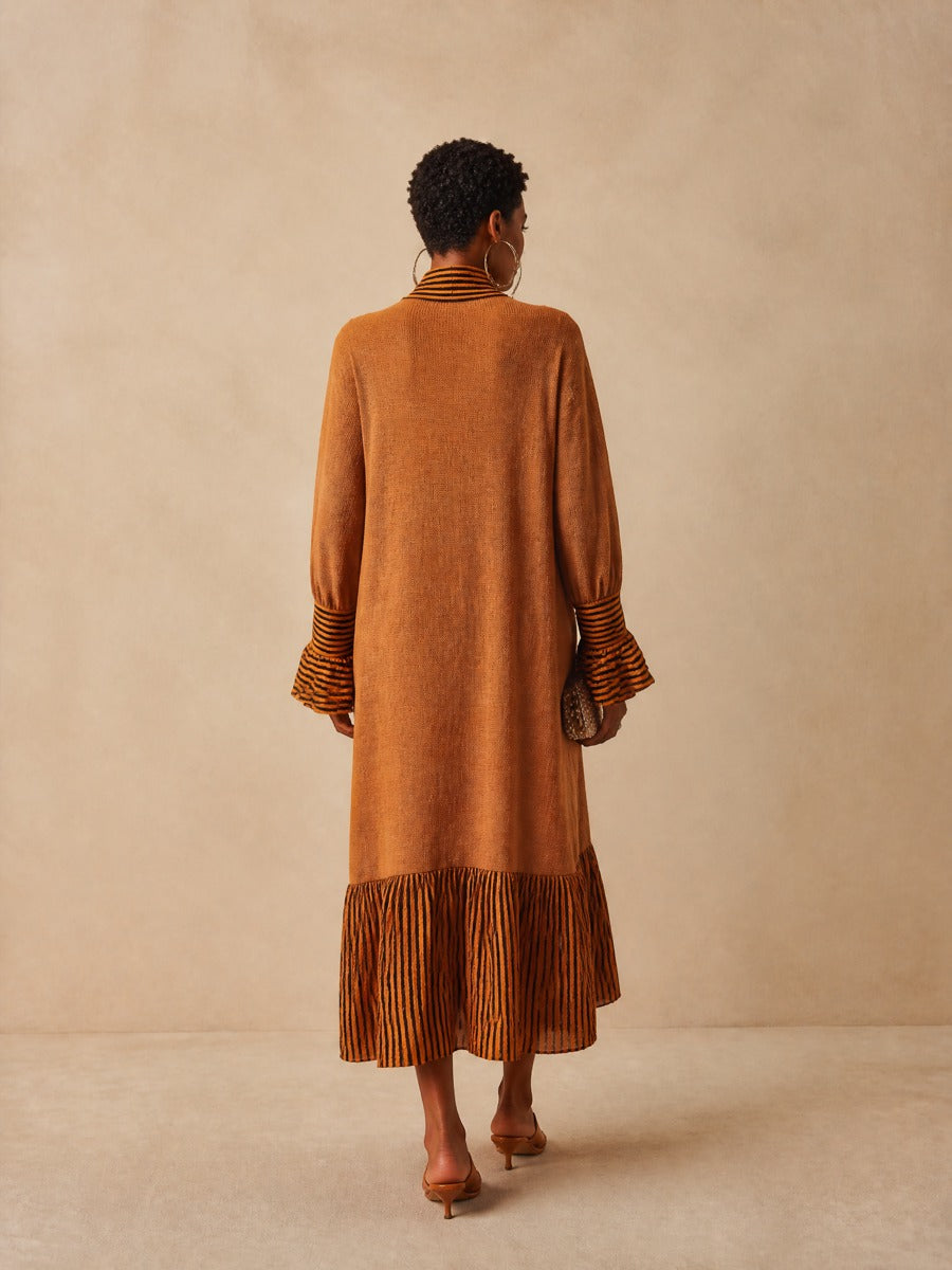 Women's Knit Striped Maxi Dress – ModClo