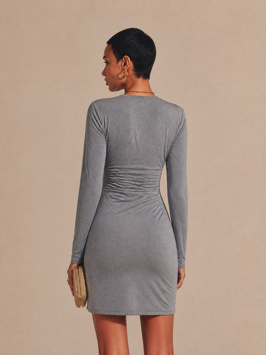 Women's Pleated Hollow Out Mini Dress – ModClo