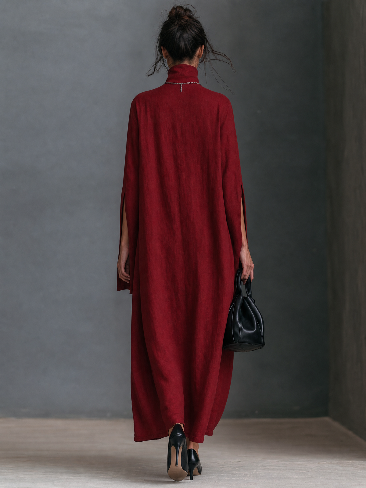 Women's Slit Pocket Embroidery Maxi Dress – ModClo