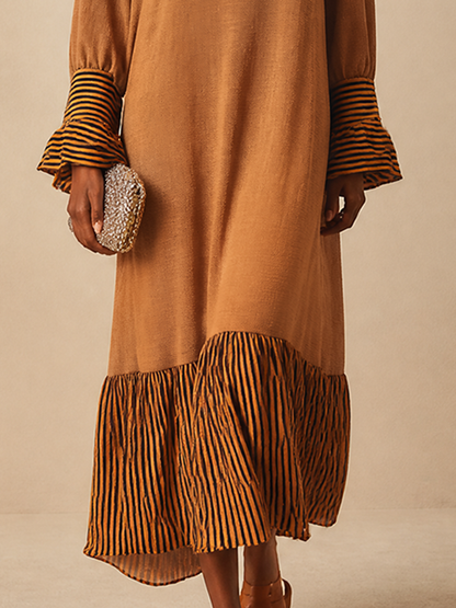 Women's Knit Striped Maxi Dress – ModClo