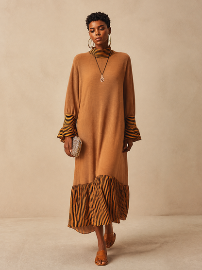 Women's Knit Striped Maxi Dress – ModClo