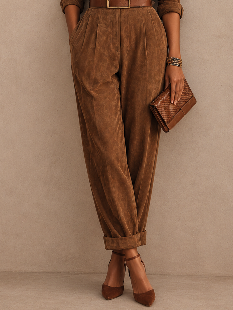 Women's Suede Collared Jumpsuit – ModClo
