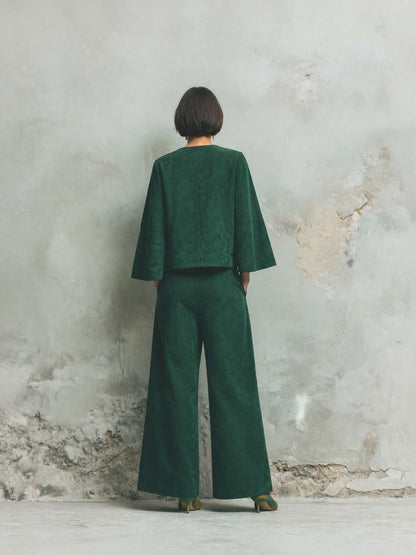Women's Green Cape Sleeve Jacket – ModClo