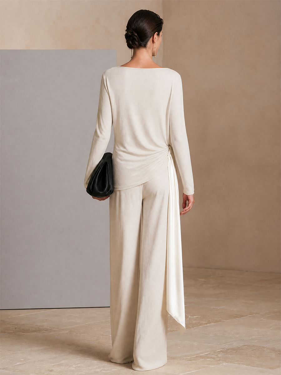 Women's Waist Tie Boat Two-Piece Set – ModClo
