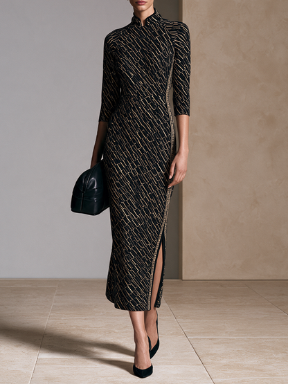 Women's Knit Slit Midi Dress – ModClo