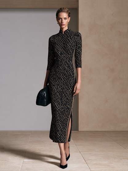 Women's Knit Slit Midi Dress – ModClo