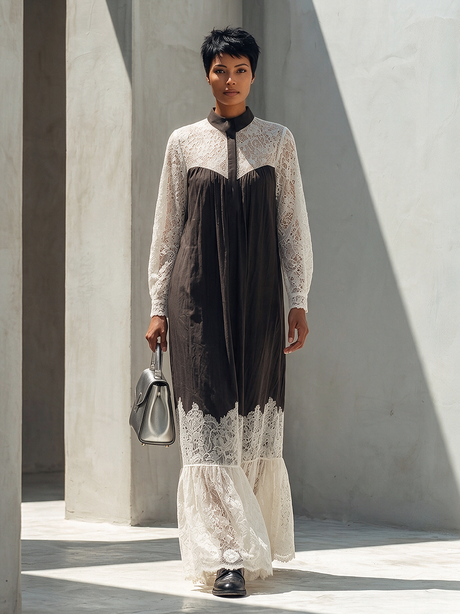 Women's Cotton Long Sleeve Maxi Dress – ModClo