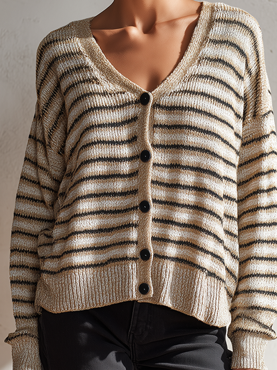 Women's Knit Striped Cardigan – ModClo