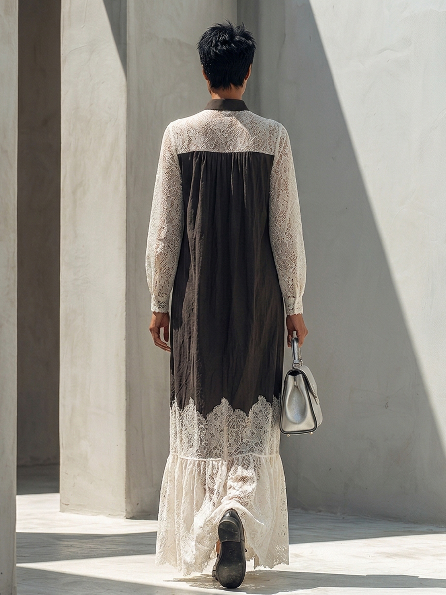 Women's Cotton Long Sleeve Maxi Dress – ModClo
