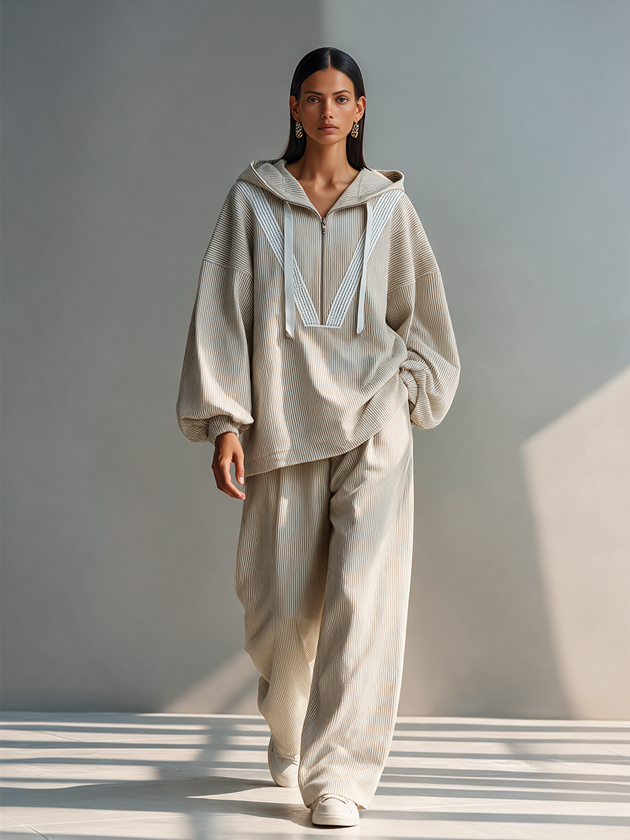 Women's Hooded Oversized Two-Piece Set – ModClo
