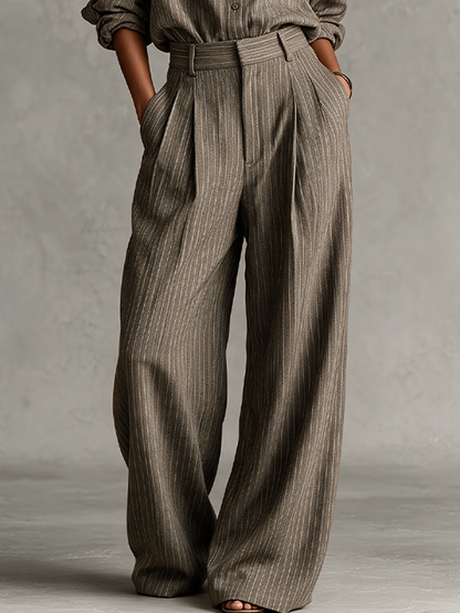 Women's Cotton Pinstripe Blend Set – ModClo