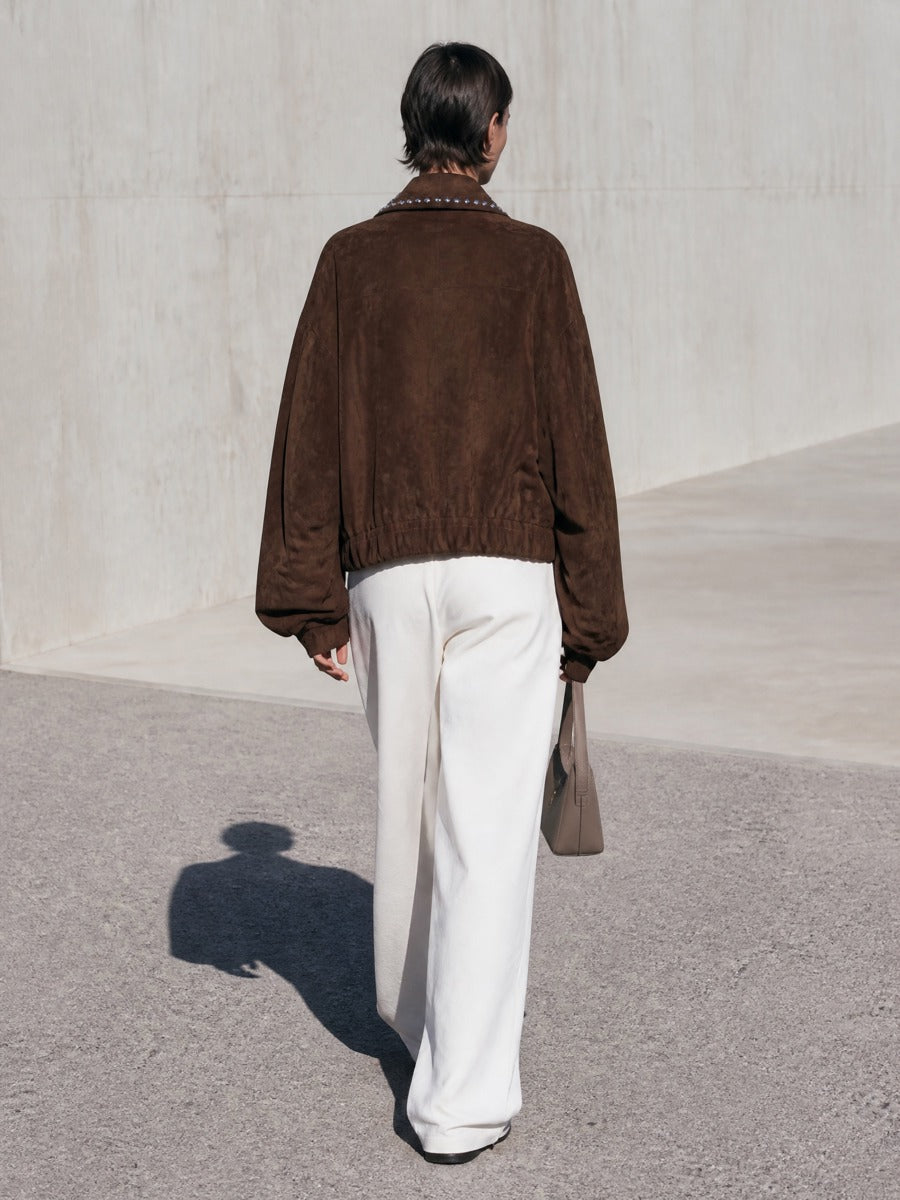 Women's Brown Balloon Sleeve Jacket – ModClo