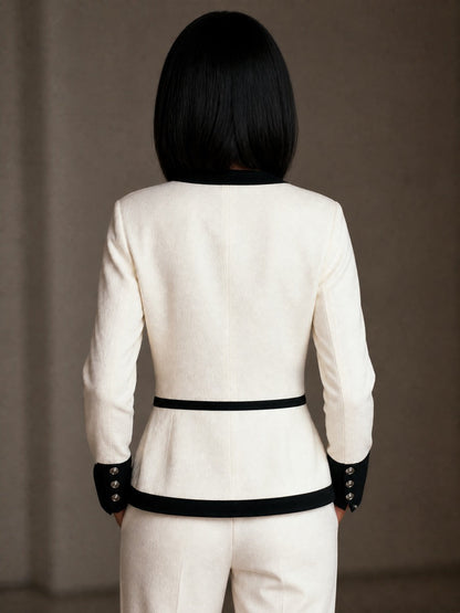 Women's Color Blocked Trim Coat – ModClo