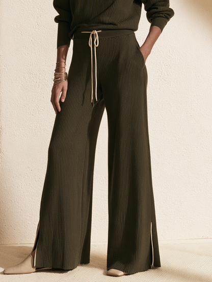 Women's Drawstring Retro Zip Trouser Set – ModClo