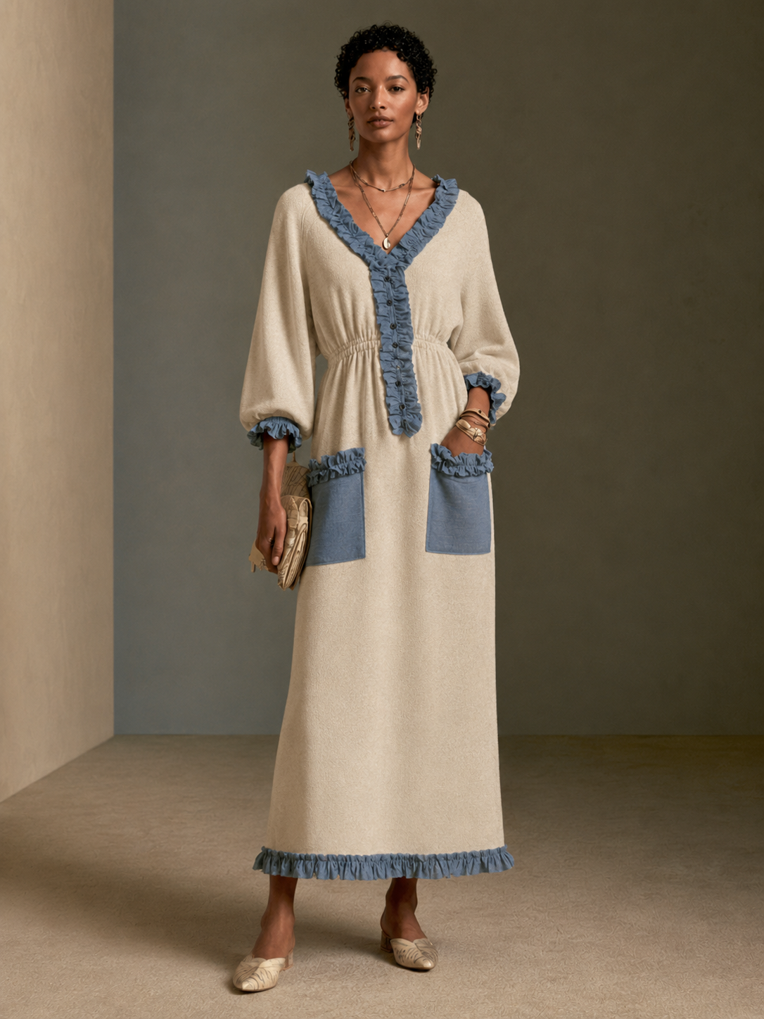 Women's Knit Color Blocked Dress – ModClo