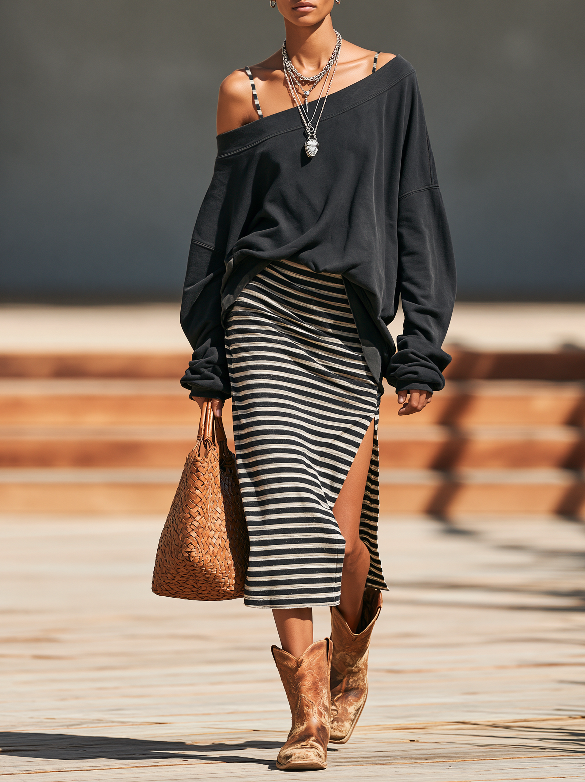 Women's Striped Vintage Dress – ModClo
