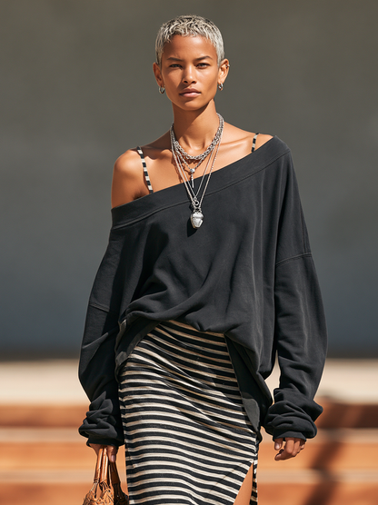 Women's Striped Vintage Dress – ModClo