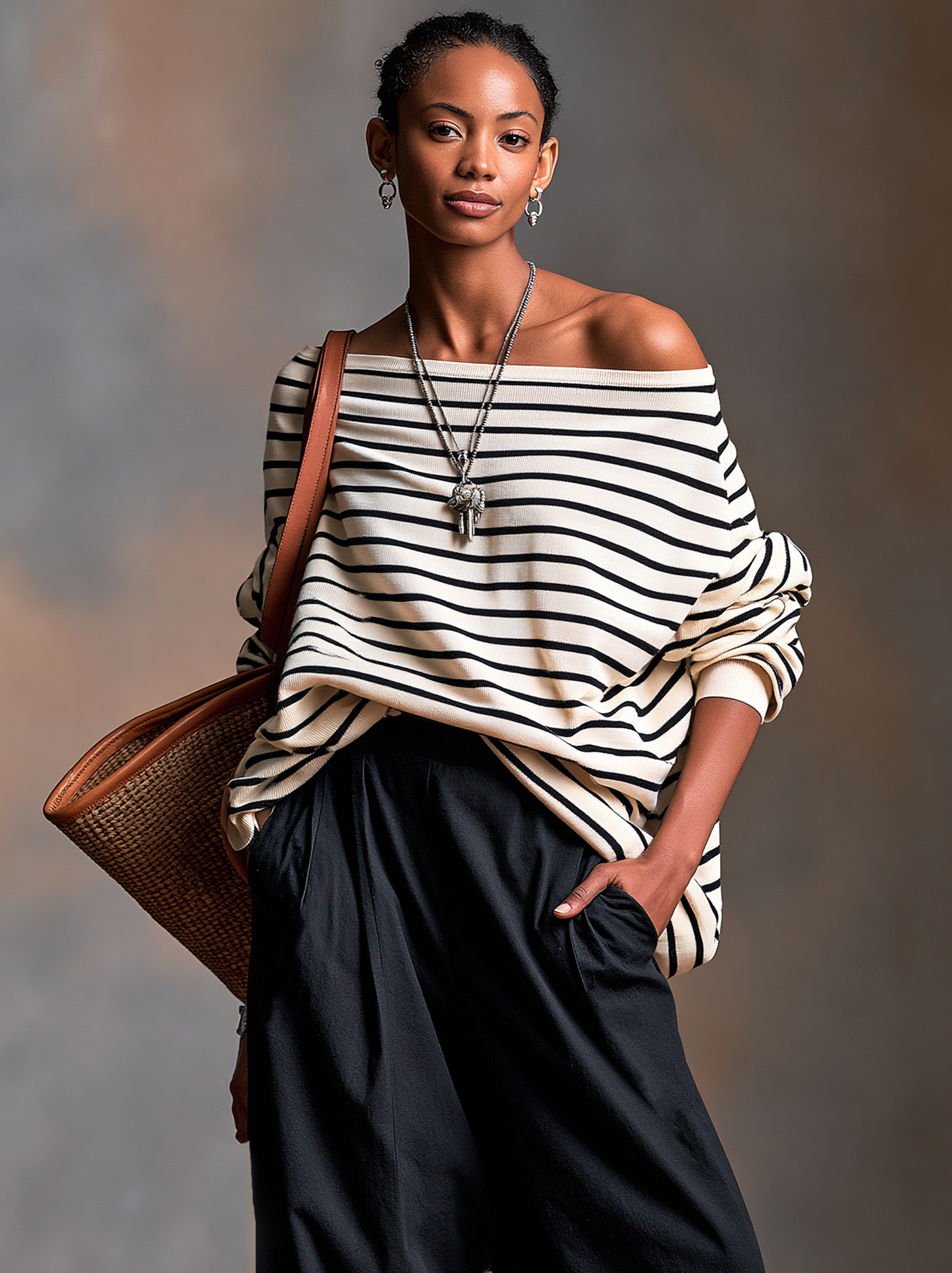 Women's Striped Vintage Trouser Set – ModClo