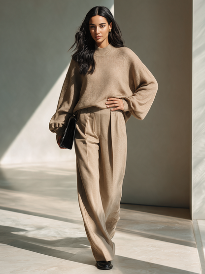 Women's Knit Top Woven Set – ModClo