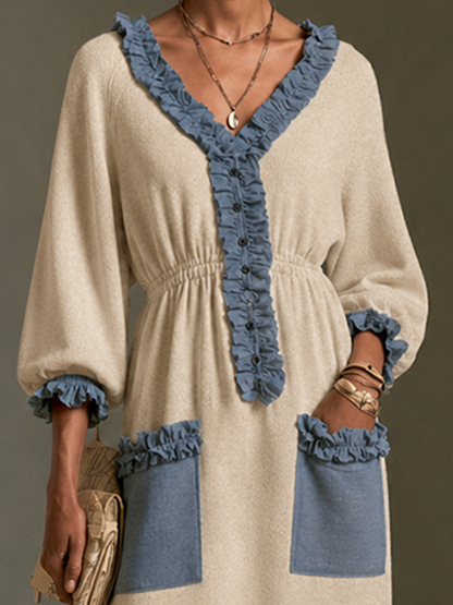 Women's Knit Color Blocked Dress – ModClo