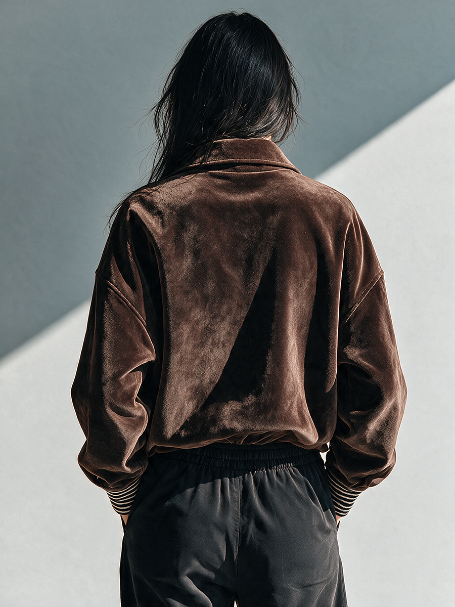 Women's Lapel Striped Jacket – ModClo
