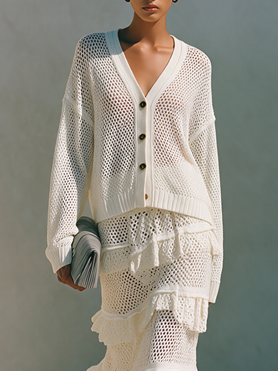 Women's Knit Resort Open Skirt Set – ModClo