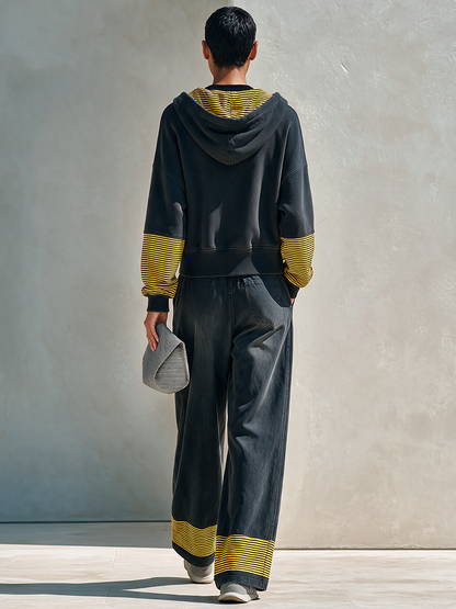 Women's Hooded Striped Trouser Set – ModClo