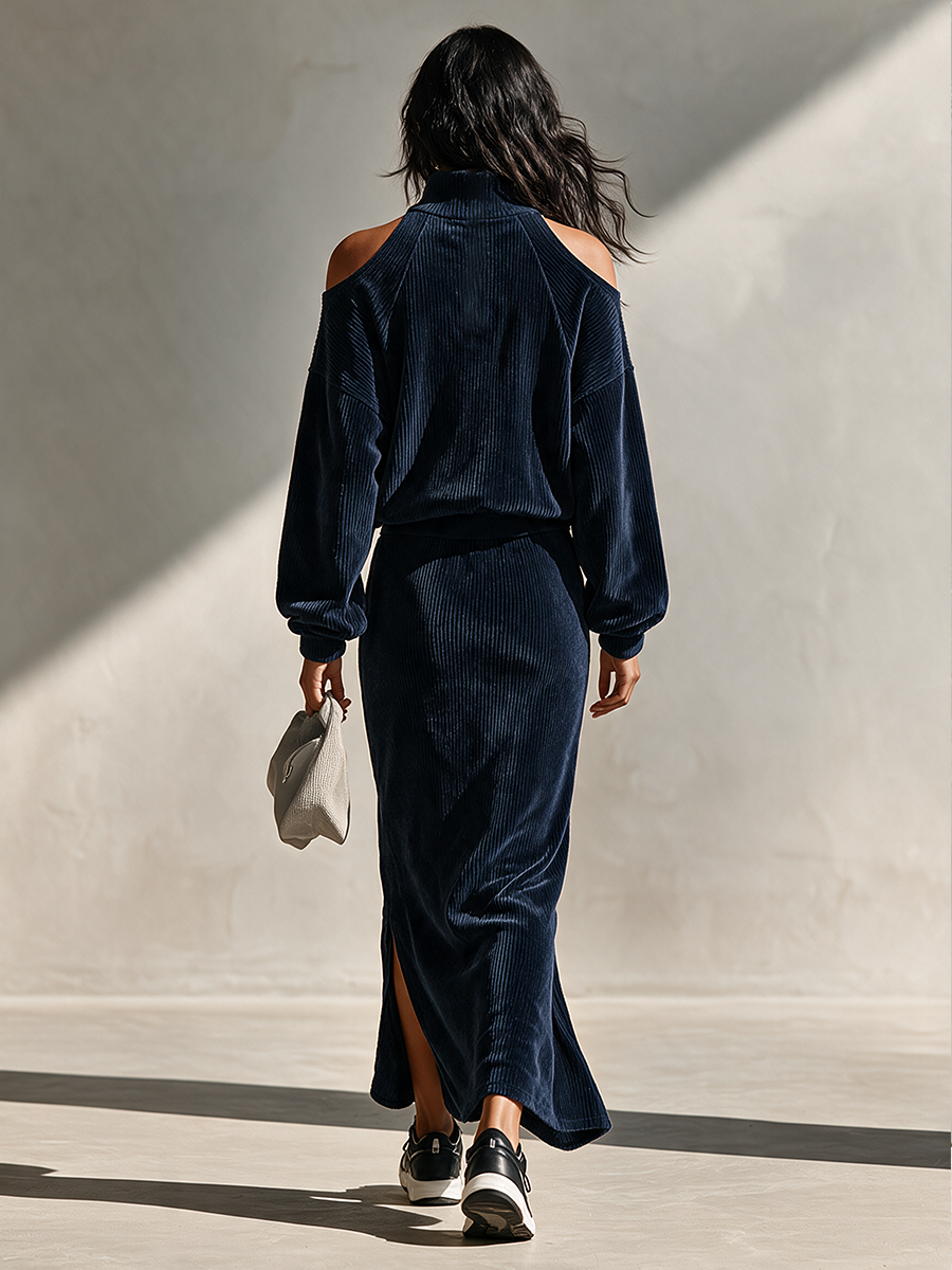Women's Corduroy Half Zip Set – ModClo